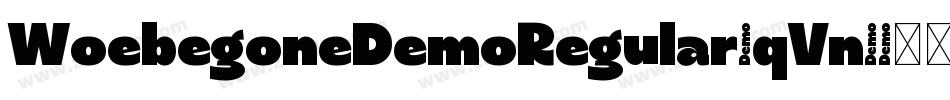 WoebegoneDemoRegular-qVn5字体转换