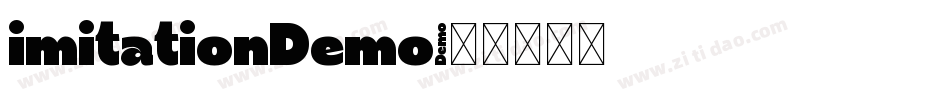 imitationDemo字体转换