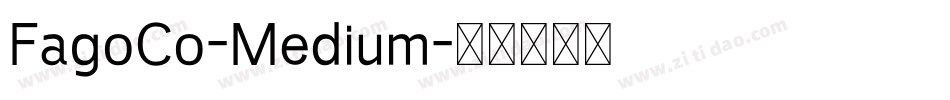 FagoCo-Medium字体转换