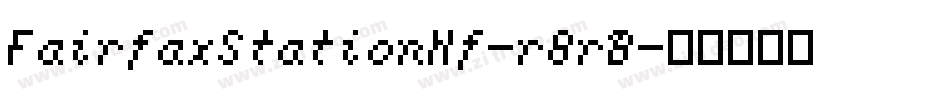FairfaxStationNf-r8rB字体转换