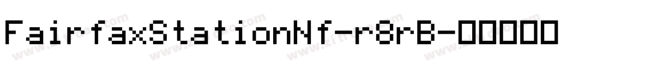 FairfaxStationNf-r8rB字体转换