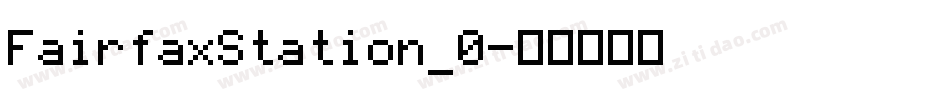 FairfaxStation_0字体转换