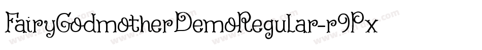 FairyGodmotherDemoRegular-r9Px字体转换