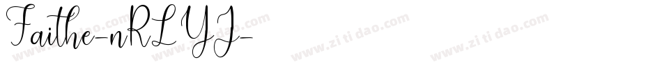Faithe-nRLYJ字体转换
