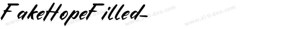 FakeHopeFilled字体转换