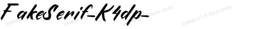 FakeSerif-K4dp字体转换