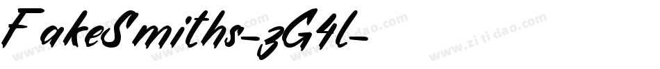 FakeSmiths-zG4l字体转换