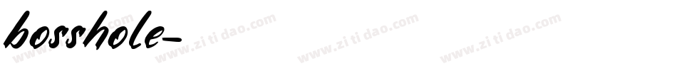 bosshole字体转换