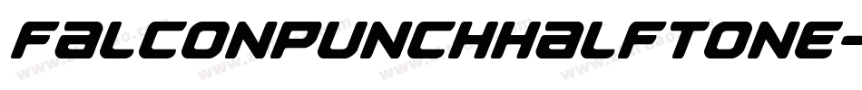 FalconPunchHalftone-lyme字体转换
