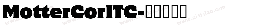 MotterCorITC字体转换