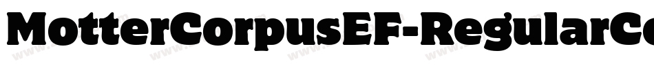 MotterCorpusEF-RegularCond字体转换