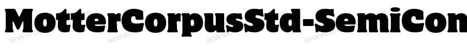 MotterCorpusStd-SemiCond字体转换
