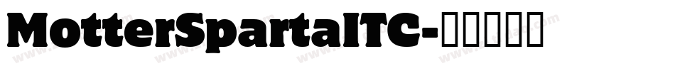 MotterSpartaITC字体转换