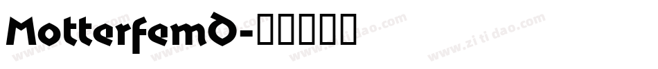 MotterFemD字体转换
