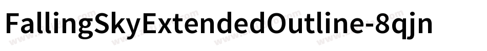 FallingSkyExtendedOutline-8qjn字体转换