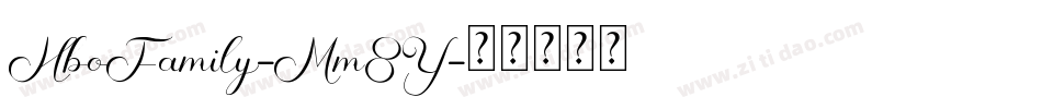HboFamily-Mm8Y字体转换