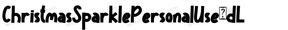 ChristmasSparklePersonalUse-dLal字体转换