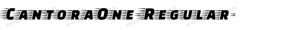 CantoraOne-Regular字体转换