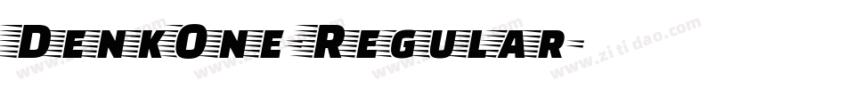 DenkOne-Regular字体转换