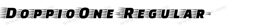 DoppioOne-Regular字体转换