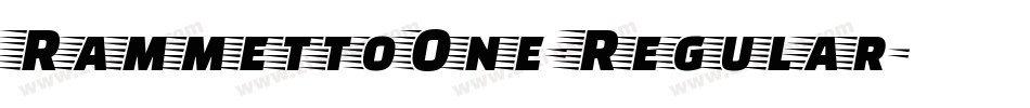 RammettoOne-Regular字体转换