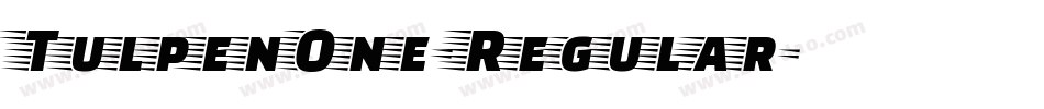 TulpenOne-Regular字体转换