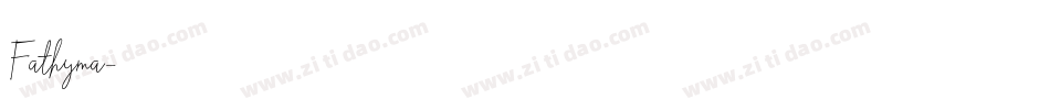 Fathyma字体转换