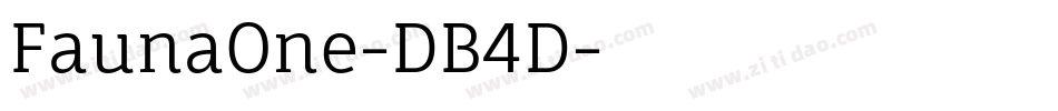 FaunaOne-DB4D字体转换