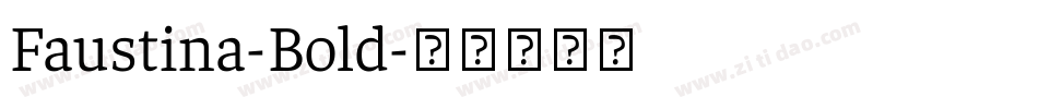 Faustina-Bold字体转换