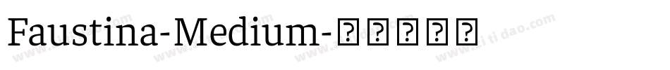 Faustina-Medium字体转换