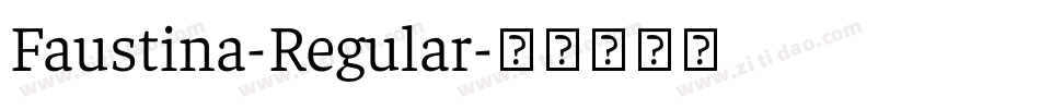 Faustina-Regular字体转换