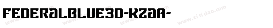 FederalBlue3D-KzaA字体转换
