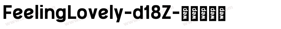 FeelingLovely-d18Z字体转换