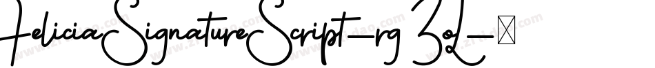FeliciaSignatureScript-rg3oL字体转换