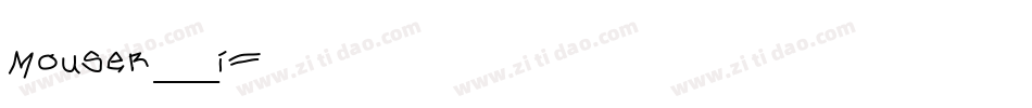 Mouser_i字体转换