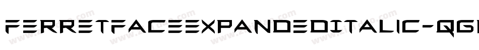 FerretFaceExpandedItalic-qgR0字体转换