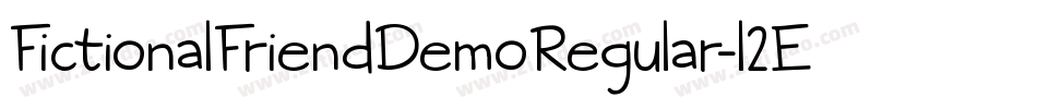 FictionalFriendDemoRegular-l2Ed字体转换