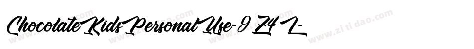 ChocolateKidsPersonalUse-9Z4L字体转换
