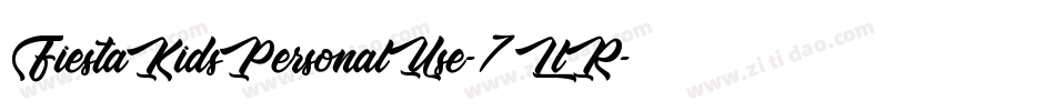 FiestaKidsPersonalUse-7LlR字体转换