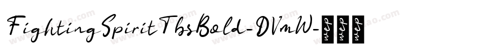 FightingSpiritTbsBold-DVmW字体转换