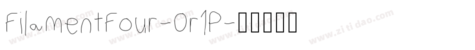FilamentFour-0r1P字体转换