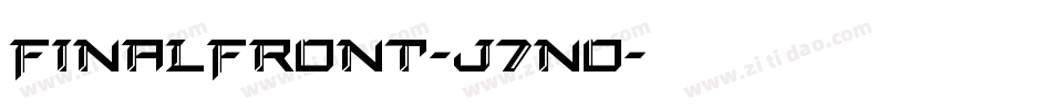FinalFront-J7no字体转换