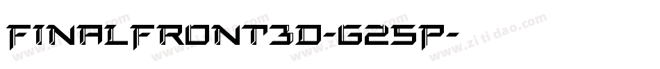 FinalFront3D-G25P字体转换