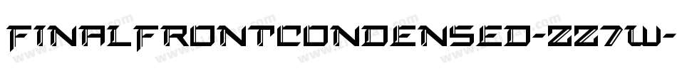 FinalFrontCondensed-zz7w字体转换