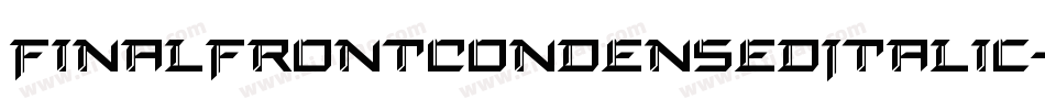 FinalFrontCondensedItalic-5ZBZ字体转换