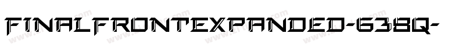 FinalFrontExpanded-638q字体转换
