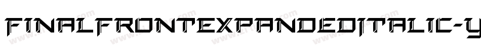 FinalFrontExpandedItalic-yz7d字体转换