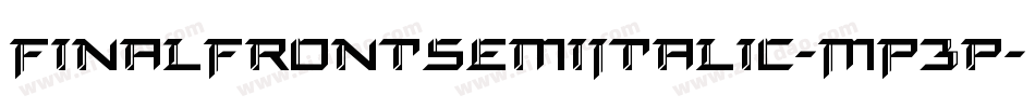 FinalFrontSemiItalic-MP3p字体转换