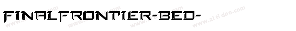 FinalFrontier-BEd字体转换