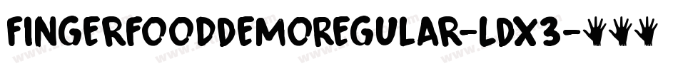 FingerfoodDemoRegular-LDX3字体转换